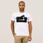 T-shirt Moto noir (Devant entier)