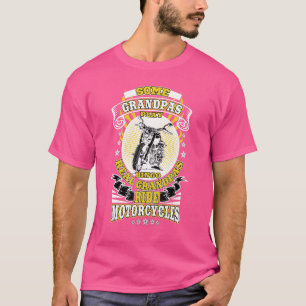 T-shirt Moto papa grand-père Real grand-pas Ride Motorisat