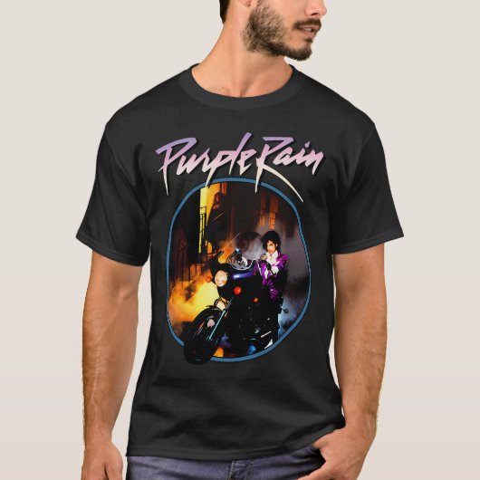 T-shirt Moto Purple Rain (Devant)
