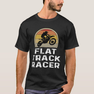 T-shirt Moto Racer Flat Track Racer Retro