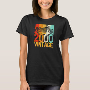T-shirt Moto Retro 22 Ans Vintage 2000 22e Bi