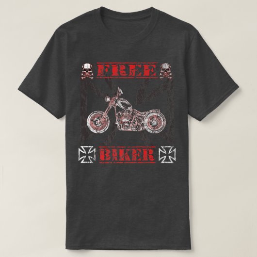 T-shirt Moto Rocker Moto Vélo Vélo Course Motorcy (Design devant)