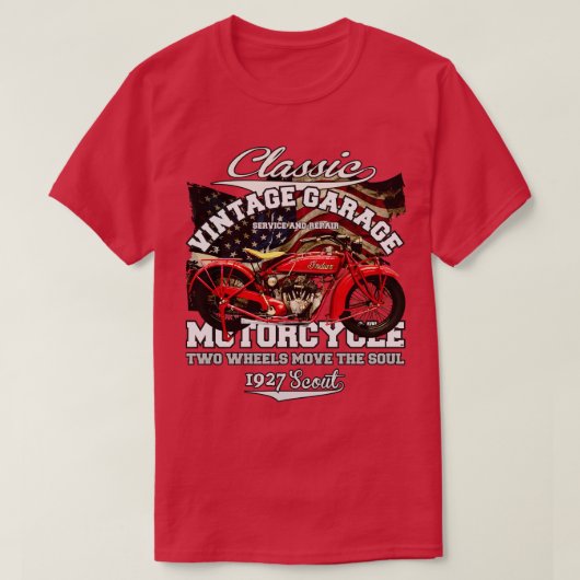 T-shirt Moto Scout vintage 1927 (Design devant)