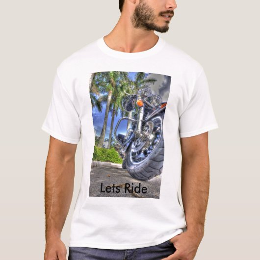 T-shirt Moto tropicale (Devant)