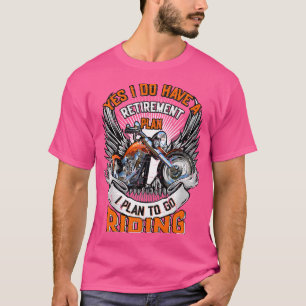 T-shirt Moto Vélo Vélo Régime de retraite Vélos Mot