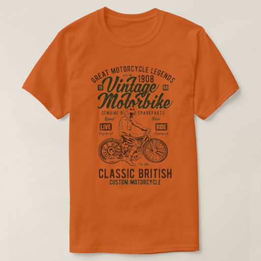T-shirt Moto vintage (Design devant)