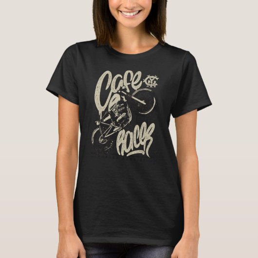 T-shirt Moto vintage Cafe racer (Devant)