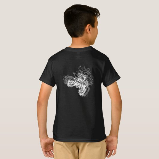 T-shirt motocross (Dos entier)