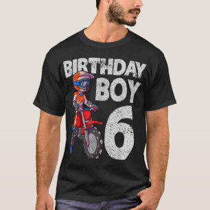 T-shirt Motocross 6Anniversaire Enfants MX 6 Anniversaire 