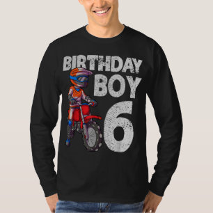 T-shirt Motocross 6Anniversaire Enfants MX 6 Anniversaire 