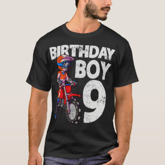 T-shirt Motocross 9Anniversaire Enfants MX 9 Anniversaire 