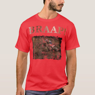 T-shirt Motocross and Dirt Bike Brap, Braap, Braaaap! Grun