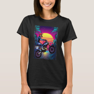 T-shirt Motocross Bike Retro Dirt Biker Road Motorcycle 90