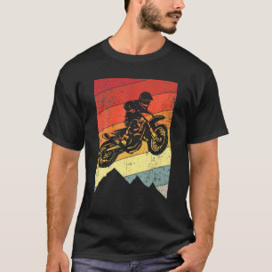 T-shirt Motocross Bike Vintage Dirtbike Cadeau Retro Racin
