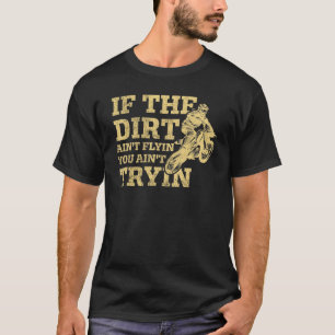 T-shirt Motocross Bike Vintage Dirtbike Racing Funny Dirt