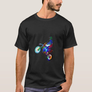 T-shirt Motocross coloré Dirtbike pour femmes