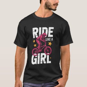 T-shirt Motocross Dirt Bike Conduire Comme Une Fille Super
