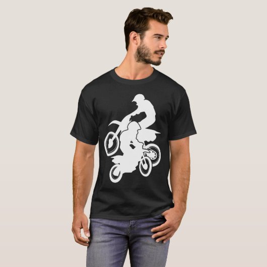 T-shirt Motocross Dirt Bikes Off-road Motorcycle Racing (Devant entier)