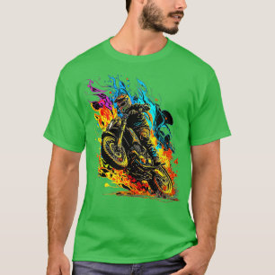 T-shirt Motocross Dirt Vélo Racing Supercross Flying Jump