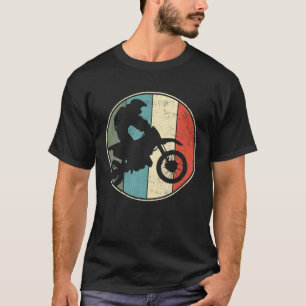 T-shirt Motocross Dirt Vélo Retro Vintage