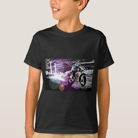 T-shirt motocross faisant du vélo de saleté emballant le (Devant)