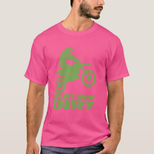 T-shirt Motocross Je Flirte Avec Les Hommes Simples Femmes