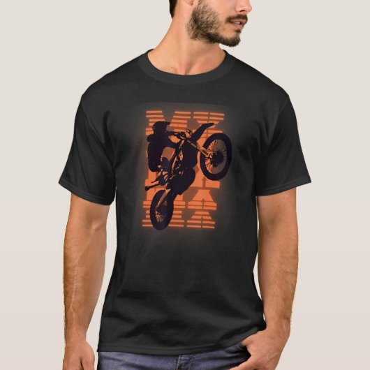 T-shirt Motocross Mens Dirt Bikes Graphique (Devant)