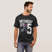 T-shirt Motocross MX 5 Year Old Dirt Bike Anniversaire Par (Devant entier)