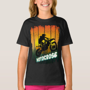 T-shirt Motocross nature conduite moto sports pilote