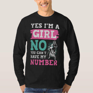 T-shirt Motocross Oui Je Suis Une Fille Oui Je Peux Circul