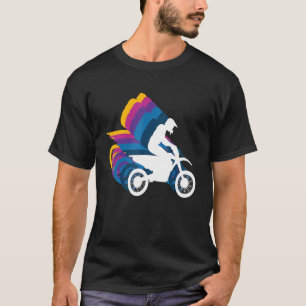 T-shirt Motocross Retro Rider déroute Enduro Race Motor
