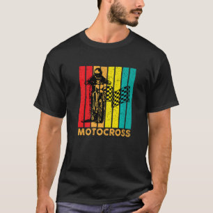 T-shirt Motocross Retro Vintage Motorcycle Vélo 4