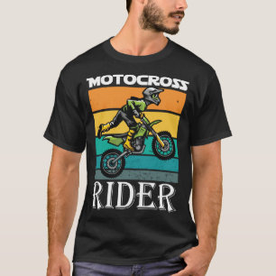 T-shirt Motocross Rider le vrai Biker et sa Motorcycle