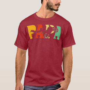 T-shirt Motocross vintage RETRO moto PAPA papa