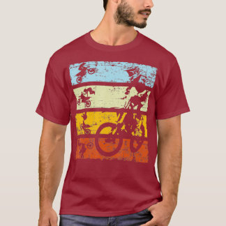 T-shirt Motocross vintage Vélo Dirt Retro Vélo hors route