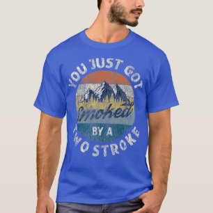 T-shirt Motocross vintage Vous venez de vous faire fumer p