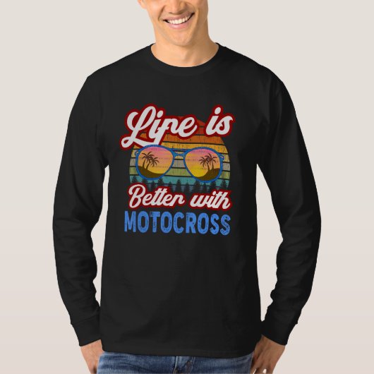T-shirt Motocross   With Motocross  Saying (Devant)