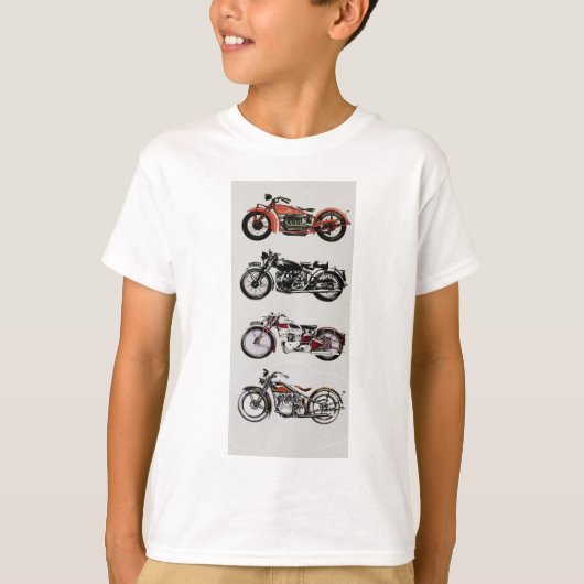 T-shirt MOTOCYCLES vintages (Devant)