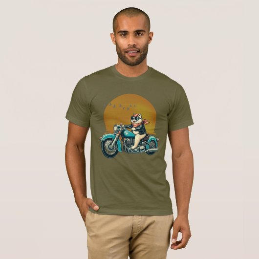 T-shirt motocyclette (Devant entier)