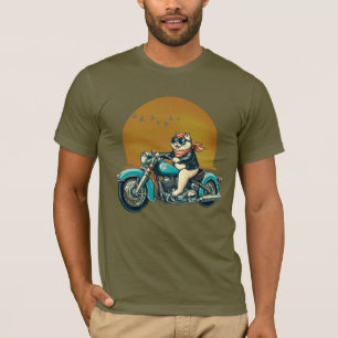T-shirt motocyclette