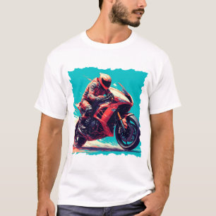 T-shirt Motocyclette à grande vitesse