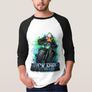 T-Shirt Motocyclette Canard Cyber Duck Rider 3D