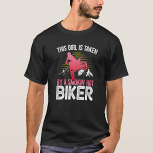 T-shirt Motocyclette Cette Fille Est Prise Par Un Ho Fumeu