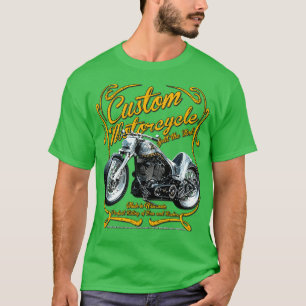 T-shirt Motocyclette classique personnalisée américaine