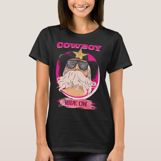 T-shirt Motocyclette Cowboy (Devant)