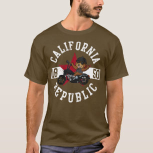 T-shirt Motocyclette de l'ours motocycliste California Rep