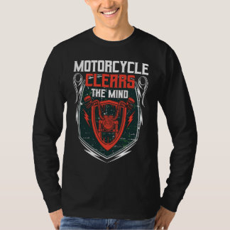 T-shirt Motocyclette Éclaircit L'esprit I Motocyclette