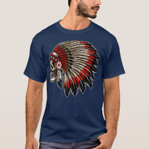 T-shirt Motocyclette en chef indienne amérindienne