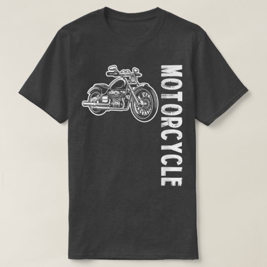 T-shirt Motocyclette féminine VNeck 1 (Design devant)