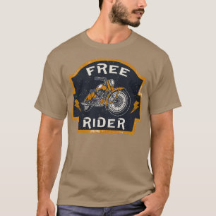 T-shirt Motocyclette Rider Gratuitement Vintage